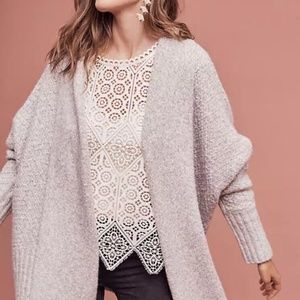 Anthropologie White Lace Sleeveless Layering Top SMALL